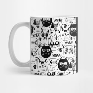 cat faces Mug